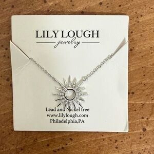Silver Sunburst Necklace